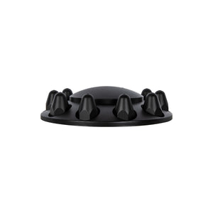 United Pacific - Dome Front Axle Cover With 1-1/2" Push-On Nut Covers - Matte Black