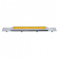 Chrome Top Mud Flap Plate With 11 LED 17" Light Bar & Bezel (Various Colors)