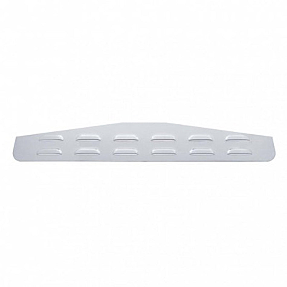 United Pacific - 4" X 24" Louvered Bottom Mud Flap Plate - Welded Stud (Individual or Pair)