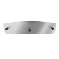 United Pacific - 3" X 18", 16", 14" or 12" Chrome Standard Bottom Mud Flap Plate - Welded Stud