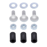 United Pacific - 4" X 24" Chrome Standard Bottom Mud Flap Plate - Bolt Thru (Individual or Pair)