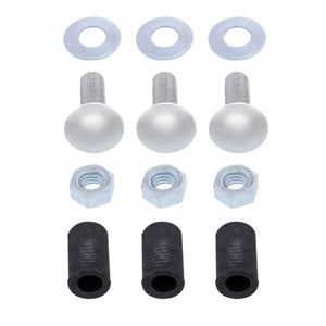 United Pacific - 4" X 24" Chrome Standard Bottom Mud Flap Plate - Bolt Thru (Individual or Pair)