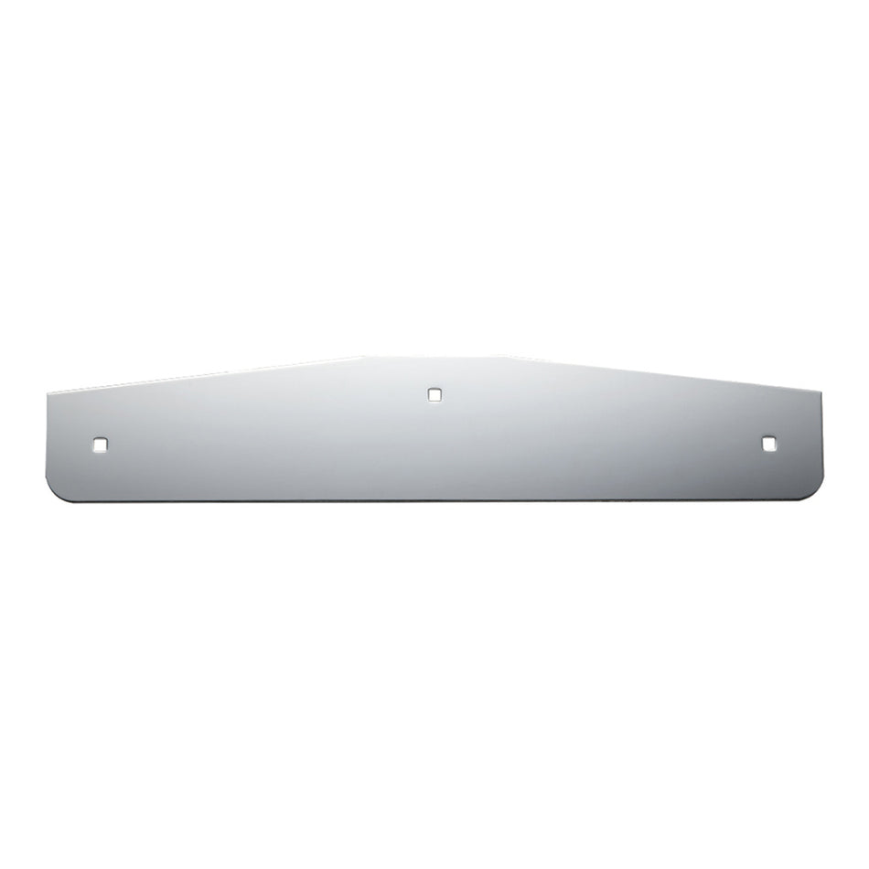 United Pacific - 4" X 20" Chrome Standard Bottom Mud Flap Plate - Bolt Thru