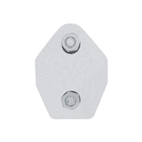 30" Stainless Steel 45-Degree Angled Heavy Duty Mud Flap Hangers - 2 1/2" Bolt Pattern (Pair)