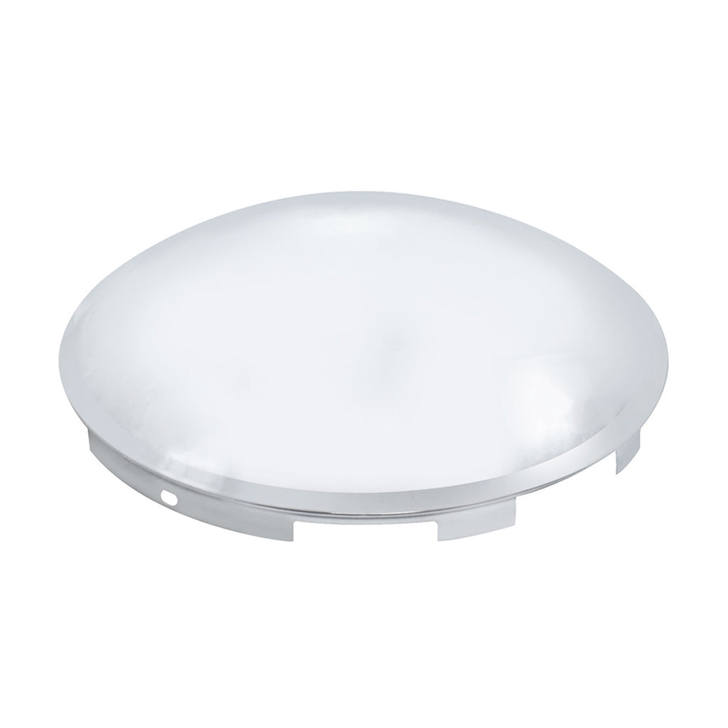 United Pacific - 6 Uneven Stainless Steel Dome Front Hubcap - 7/16" Lip