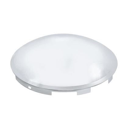 United Pacific - 6 Uneven Stainless Steel Dome Front Hubcap - 7/16" Lip