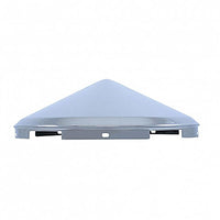 United Pacific - 5 Even Notched Stainless Steel Pointed Front Hubcap - 7/16" Lip