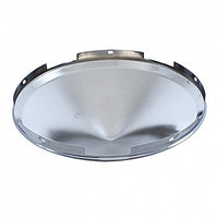 United Pacific - 5 Even Notched Stainless Steel Pointed Front Hubcap - 7/16" Lip