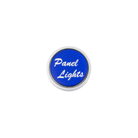 United Pacific - "Panel Lights" Dash Knob w Glossy Sticker Label (Red or Blue)