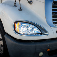 High Power LED Chrome Projection Headlight For 2001-2020 Freightliner Columbia (Driver or Passenger Side)