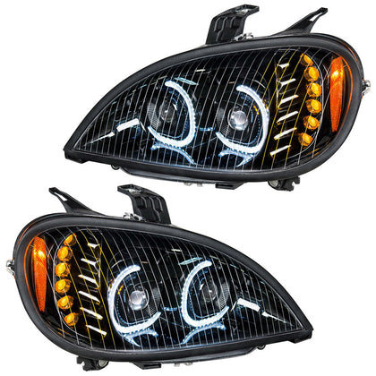 High Power LED Blackout Projection Headlight For 2001-2020 Freightliner Columbia (Driver or Passenger)