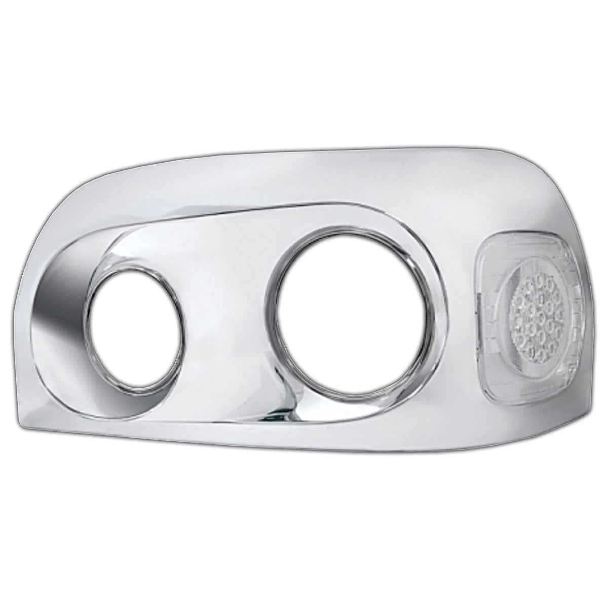 Chrome Headlight Bezel For 2005-2010 Freightliner Century (Driver or Passenger Side)