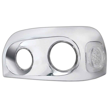 Chrome Headlight Bezel For 2005-2010 Freightliner Century (Driver or Passenger Side)
