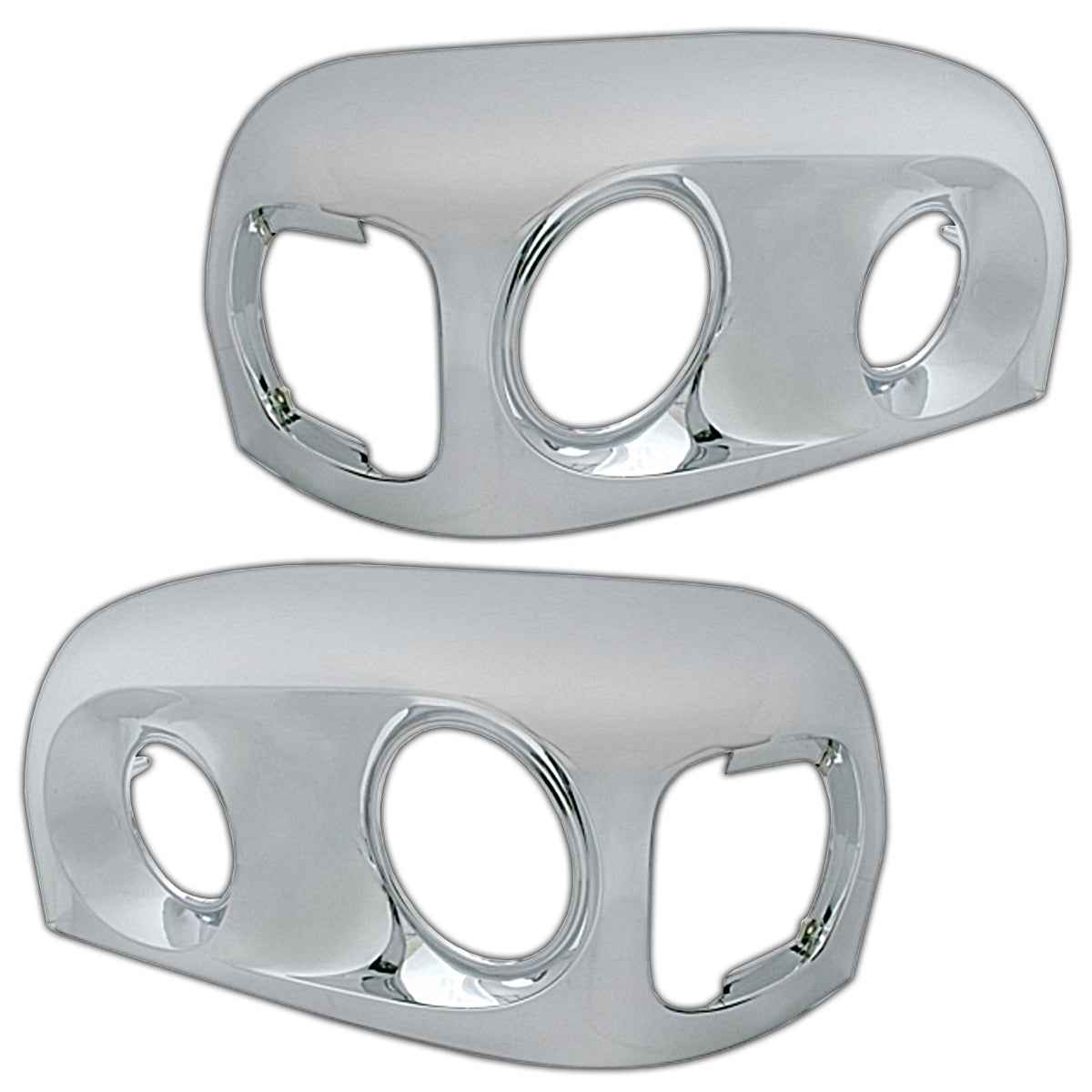 Chrome Headlight Bezel For 2005-2010 Freightliner Century (Driver or Passenger Side)