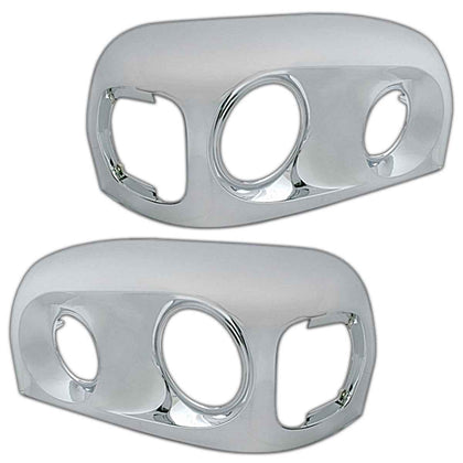 Chrome Headlight Bezel For 2005-2010 Freightliner Century (Driver or Passenger Side)
