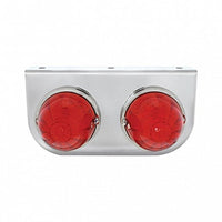 United Pacific - Stainless Light Bracket With 2 X 17 LED Watermelon Lights (Various Colors)