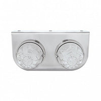 United Pacific - Stainless Light Bracket With 2 X 17 LED Watermelon Lights (Various Colors)