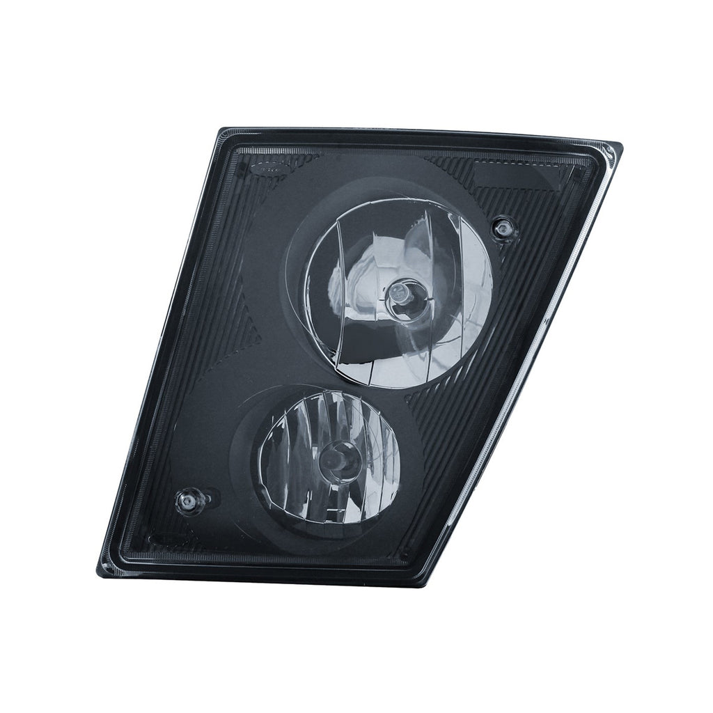 United Pacific - Black Fog/Driving Light Assembly For 2003-2017 Volvo VN/VNL (Driver or Passenger Side)