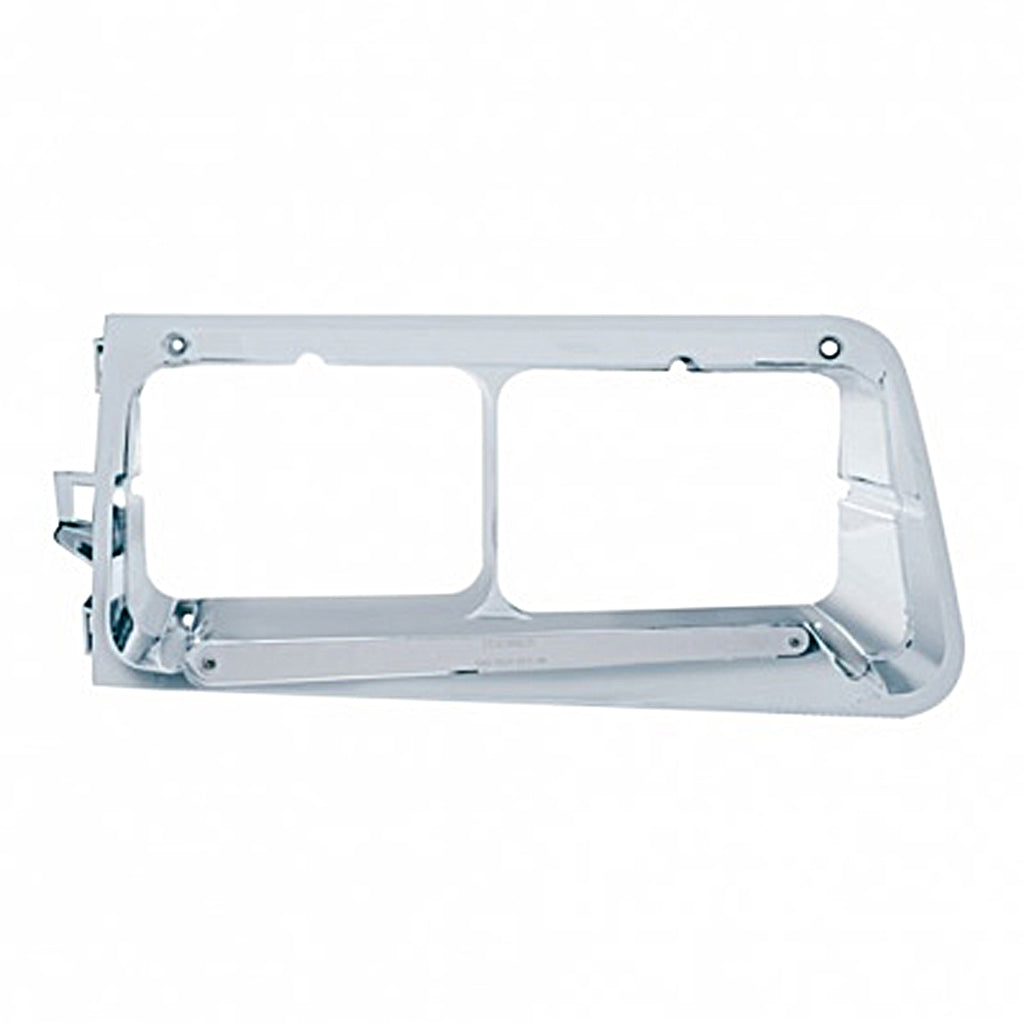 United Pacific - 14 LED Headlight Bezel For 1989-2009 Freightliner FLD - Amber LED/Chrome Lens (Passenger Side)