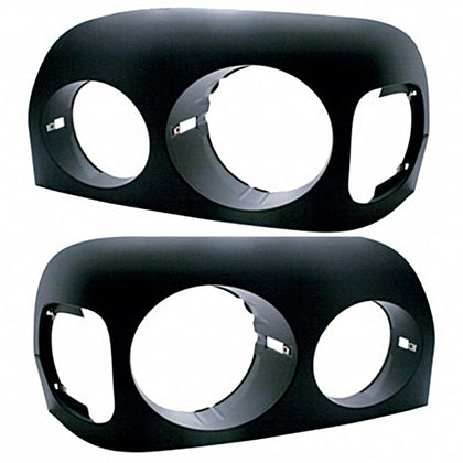 United Pacific - Black Headlight Bezel For 1996-2004 Freightliner Century (Driver or Passenger Side)