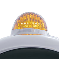 Stainless Steel Guide 682-C Headlight No Bulb With Dual Mode LED Signal (Amber or Clear Lensr)