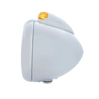 Stainless Steel Guide 682-C Headlight No Bulb With Dual Mode LED Signal (Amber or Clear Lensr)