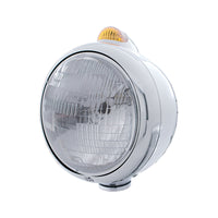 Stainless Steel Guide 682-C Headlight H6024 & Dual Mode LED Signal (Amber or Clear Lens)