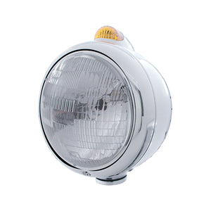 Stainless Steel Guide 682-C Headlight H6024 & Dual Mode LED Signal (Amber or Clear Lens)