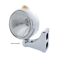 Stainless Steel Guide 682-C Headlight H4 & Dual Mode LED Signal (Amber or Clear Lens)