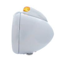 United Pacific - Chrome Guide 682-C Headlight 6014 & Dual Mode LED Signal (Amber or Clear Lens)