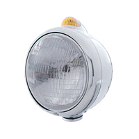 Chrome Guide 682-C Headlight H6024 & Dual Mode LED Signal - Amber LEDs (Amber or Clear Lens)