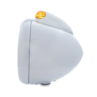 Chrome Guide 682-C Headlight H4 & Dual Mode LED Signal - Amber LED (Amber or Clear Lens)