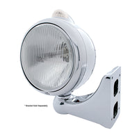 Chrome Guide 682-C Headlight H4 & Dual Mode LED Signal - Amber LED (Amber or Clear Lens)