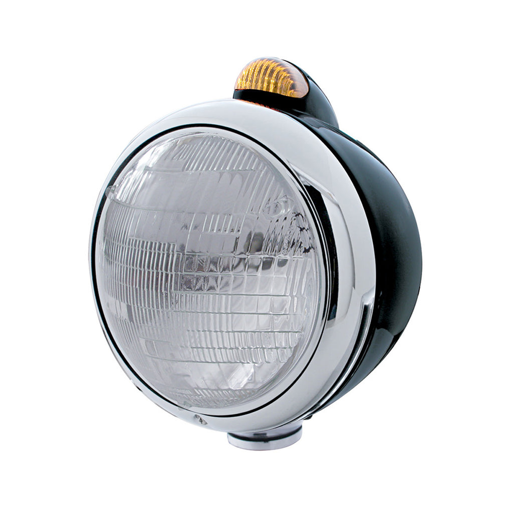 Black Guide 682-C Headlight 6014 & Dual Mode LED Signal Amber LED (Amber or Clear Lens)