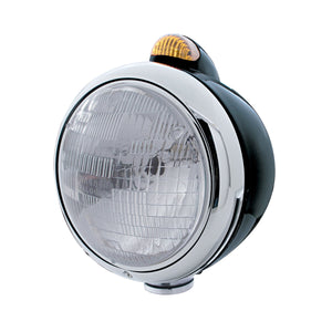 Black Guide 682-C Headlight H6024 & Dual Mode LED Signal - Amber LEDs (Amber or Clear Lens)