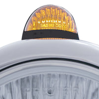 Black Guide 682-C Headlight H6024 & Dual Mode LED Signal - Amber LEDs (Amber or Clear Lens)
