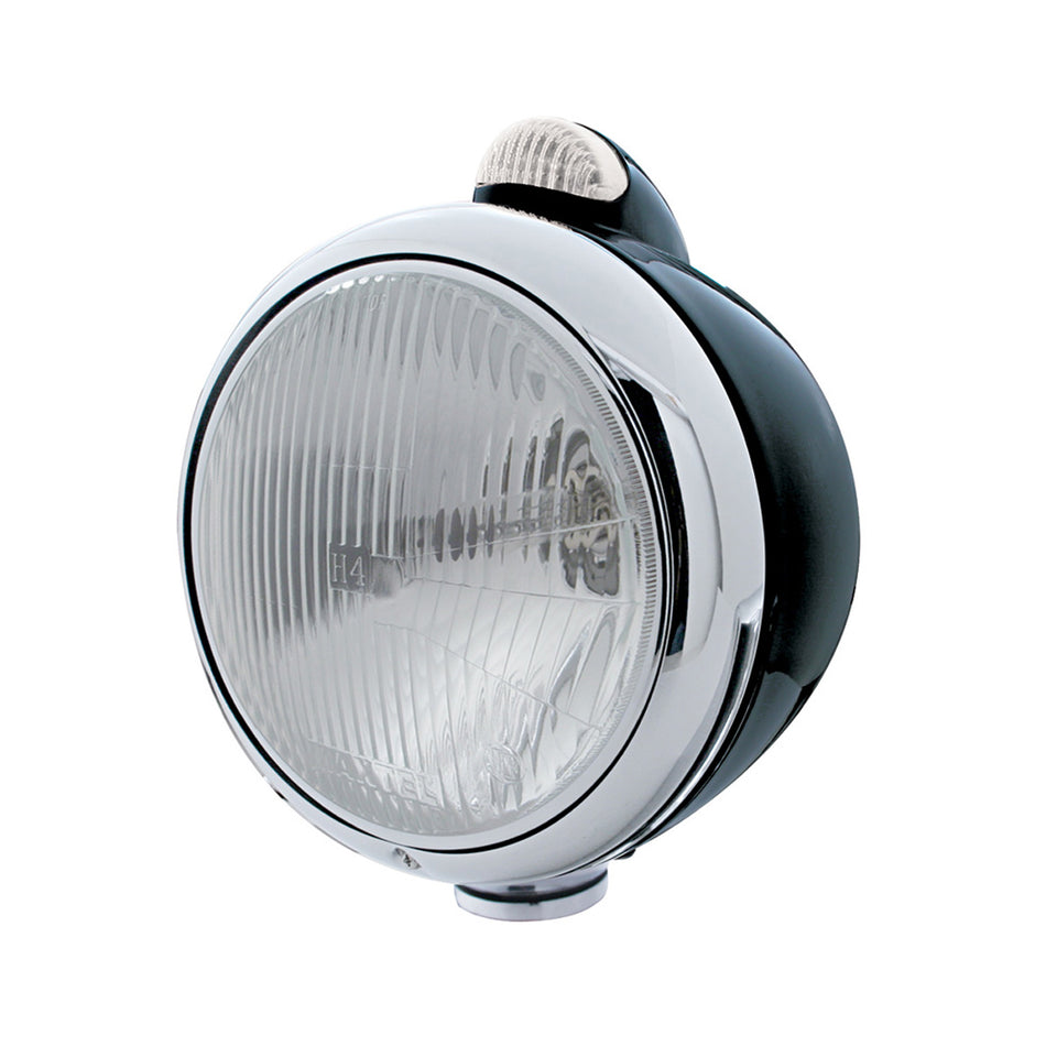 Black Guide 682-C Headlight H4 & Dual Mode LED Signal - Amber LEDs (Amber or Clear Lens)