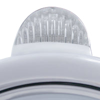 Chrome Guide 682-C Headlight H4 With Amber LED & Dual Mode LED Signal - Amber LEDs (Amber or Clear Lens)