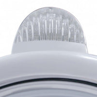 Chrome Guide 682-C Headlight H4 With 34 Amber or White LEDs & LED Signal (Clear Lens)