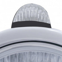Black Guide 682-C Headlight H4 With 34 Amber or White LEDs & LED Signal (Clear Lens)
