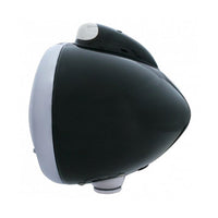 Black Guide 682-C Headlight H4 With 34 Amber or White LEDs & LED Signal (Clear Lens)