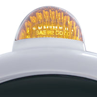 Chrome Guide 682-C Headlight H4 With White LED & Dual Mode LED Signal - White LED (Amber or Clear Lens)