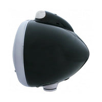 Black Guide 682-C Headlight H4 With 34 Amber or White LEDs & LED Signal (Clear Lens)