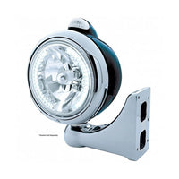 Black Guide 682-C Headlight H4 With 34 Amber or White LEDs & LED Signal (Clear Lens)