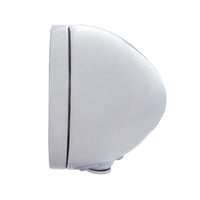 Stainless Steel Classic Headlight H4 With 34 Amber or White LED & Signal (Amber or Clear Lens)