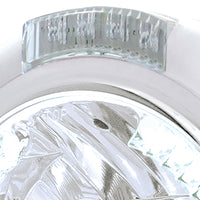 Chrome Classic Headlight H4 With 34 Amber or White LEDs & Dual Mode LED Signal (Amber or Clear Lens)