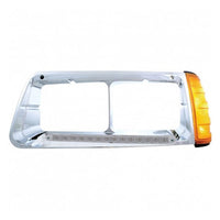 14 LED Headlight Bezel With Turn Signal For 1989-2009 Freightliner FLD (Driver or Passenger)