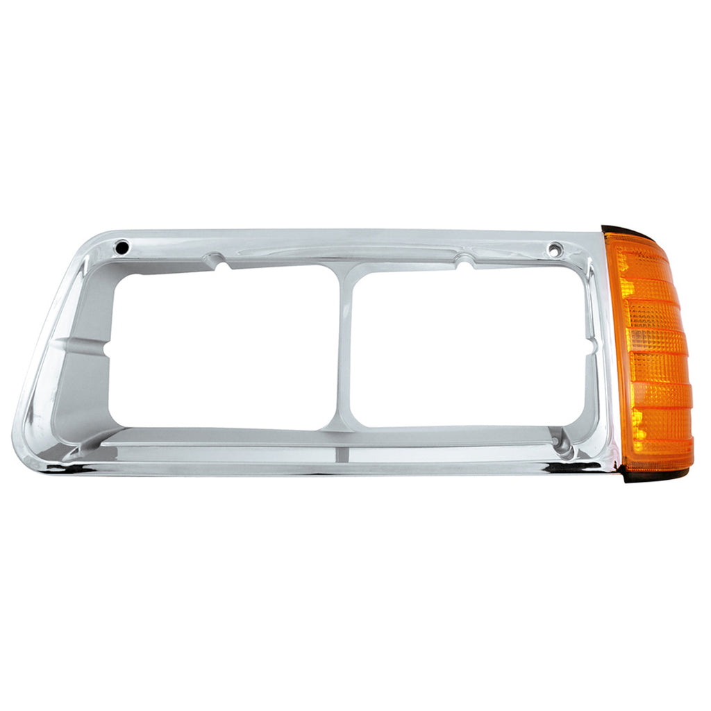 United Pacific - Headlight Bezel With Turn Signal For 1989-2009 Freightliner FLD (Driver or Passenger Side)