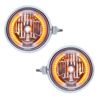 SS Guide 682-C Style Headlight Assembly W/Crystal Lens & 34 LEDs Position Light (Left or Right Side)