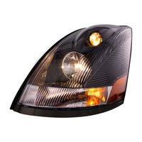 United Pacific - Black Headlight For 2003-2017 Volvo VN/VNL (Driver)